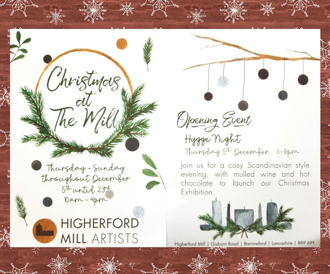 Come and join us for festive family crafts at Higherford Mill this Thursday evening! 
#christmas #christmasmarket #pendle #higherford #higherfordmill #festive