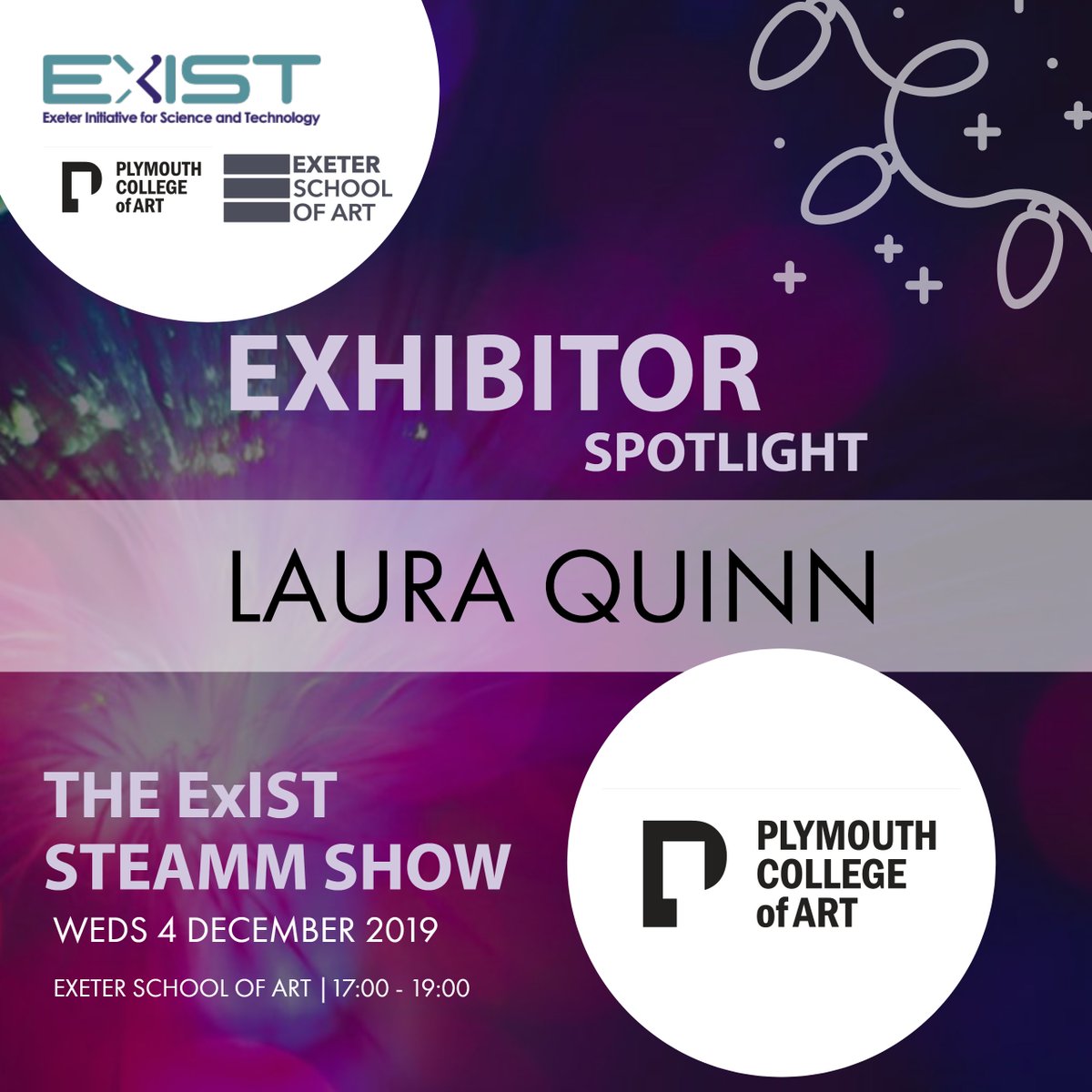 EXIST_Exeter's tweet photo. Plymouth College of Art student, Laura Quinn will be exhibiting at The ExIST STEAMM Show on 4 Dec with ranges from whiskey tumblers blown from 3D prints to wearable glass work that pushes the perceived constraints. 
BOOK YOUR TICKETS NOW >> https://t.co/VP3nUwWn6l  #STEAMMExeter https://t.co/Ki8rZ8gsTR