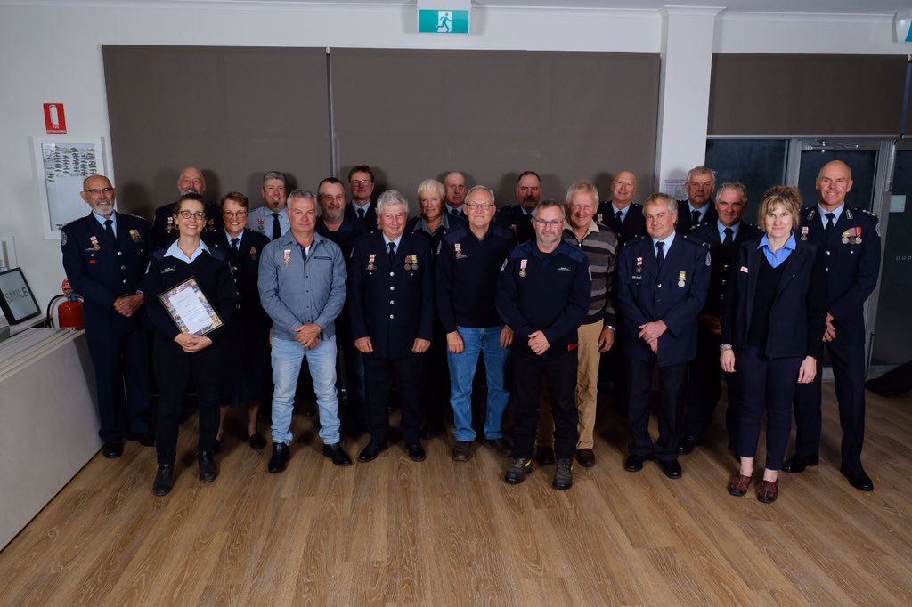 An absolute pleasure to attend Kingston FB tonight, presenting service awards and a National Medal. Congratulations on proudly serving the Community of Victoria.