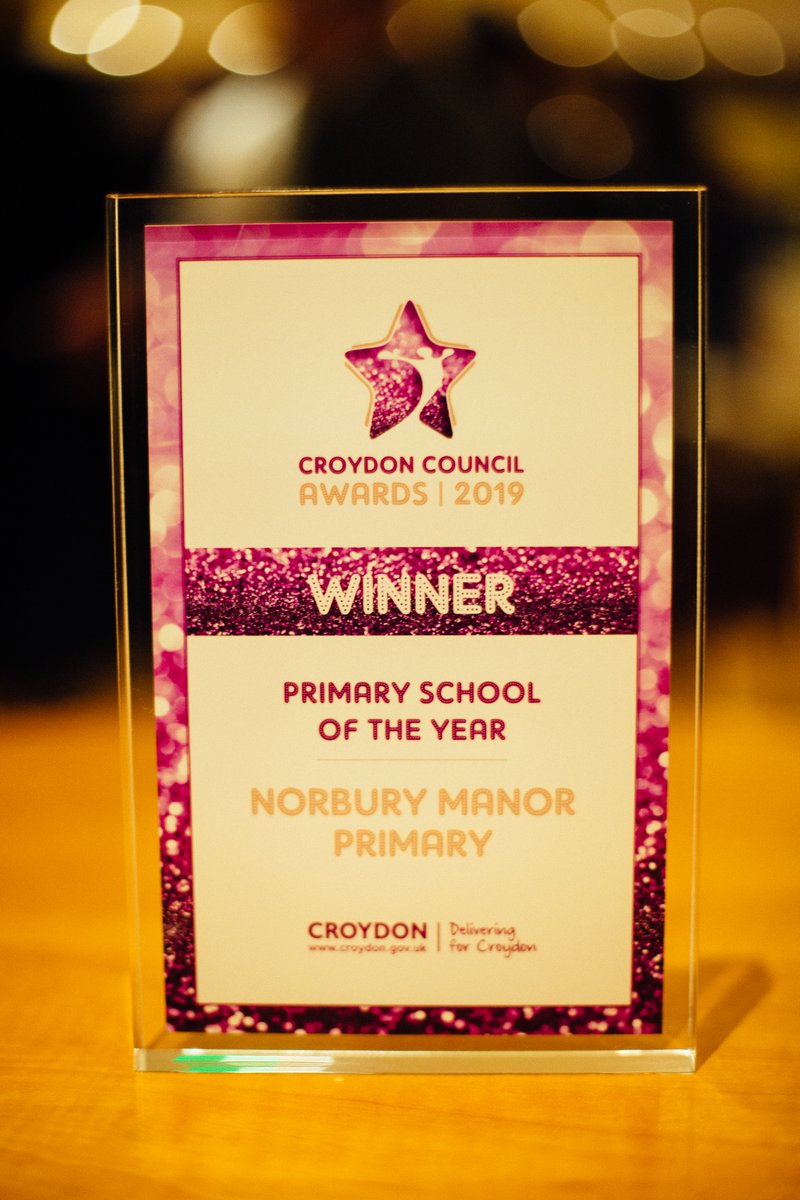 Norbury Manor Primary School is delighted to announce that we have been named Croydon Primary School of the Year 2019. 

@MayorofLondon @DepMayorLondon @shellsuit1001 @CroydonSchools @LoveNorburySW16 @PrincipalsEdu
 @bfree_sports @IntoFilmLondon @Norburymums
@MayorOfCroydon
⁩