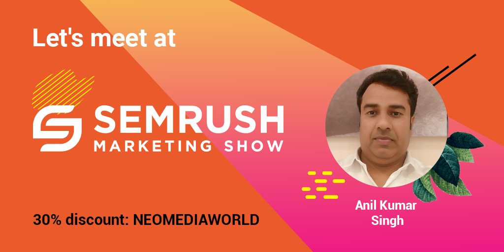 anilkumarsingh's tweet image. I will be Speaking at The SEMrush Marketing Show #SEMrushConf2019, International Digital Marketing Conference for Global SEO professionals &amp;amp; Digital marketer in India, see you soon in Bengaluru, visit semrushconf.in/speakers #semrush #SEOConference @NeoMediaWorld