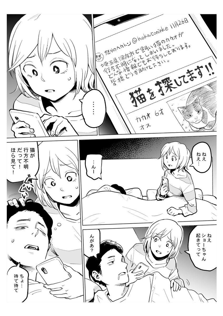 猫を探しにいく漫画 