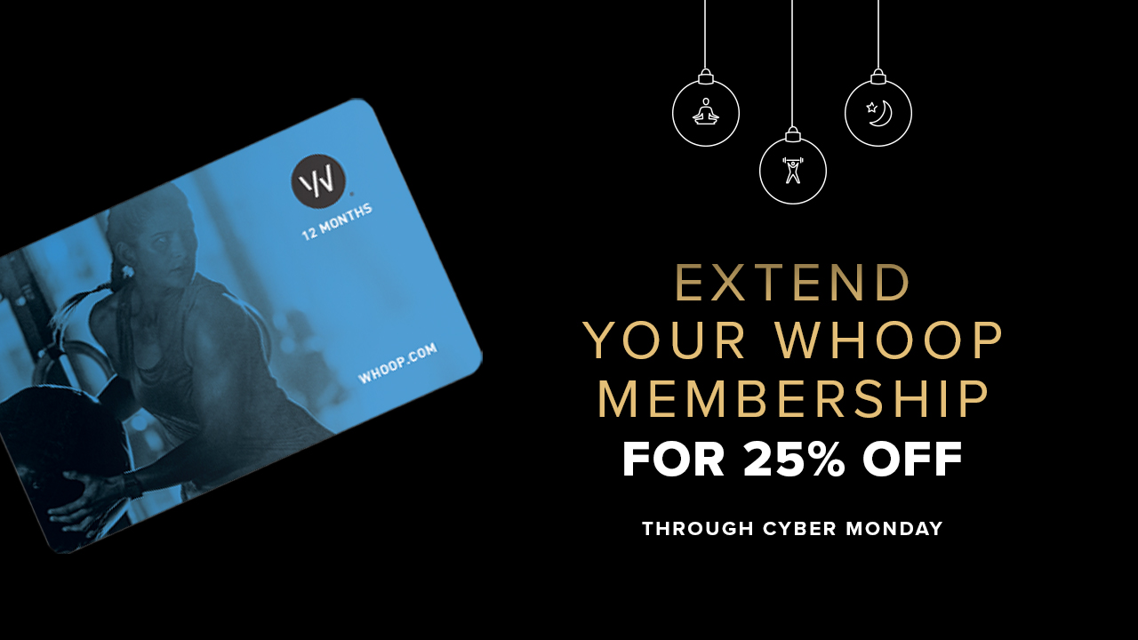 WHOOP on X: Already a WHOOP Member? Commit to another year of data and  insights for 25% off by purchasing a 12-month gift card to add to your  account. This offer ends