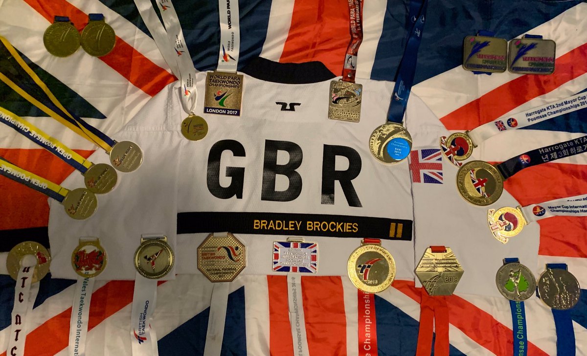 14gcb's tweet photo. After 4 years of competing in the P20 Junior Male category, it is now time for Bradley to bow out. He moves to the Under 30’s Male category in January 2020. These are his medals from the last 4 years...... 22 of them...... all Gold! @UKSAPLD @traceymccillen @racoontkd https://t.co/mGv4PjNTcb