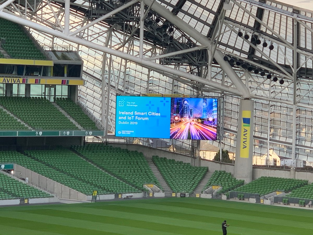 OverC_'s tweet photo. Enjoying the great insights and views at Ireland Smart Cities and IoT Forum today at the Aviva in Dublin hosted by @Entirl #IoT #SmartCities https://t.co/7aatKme2MQ