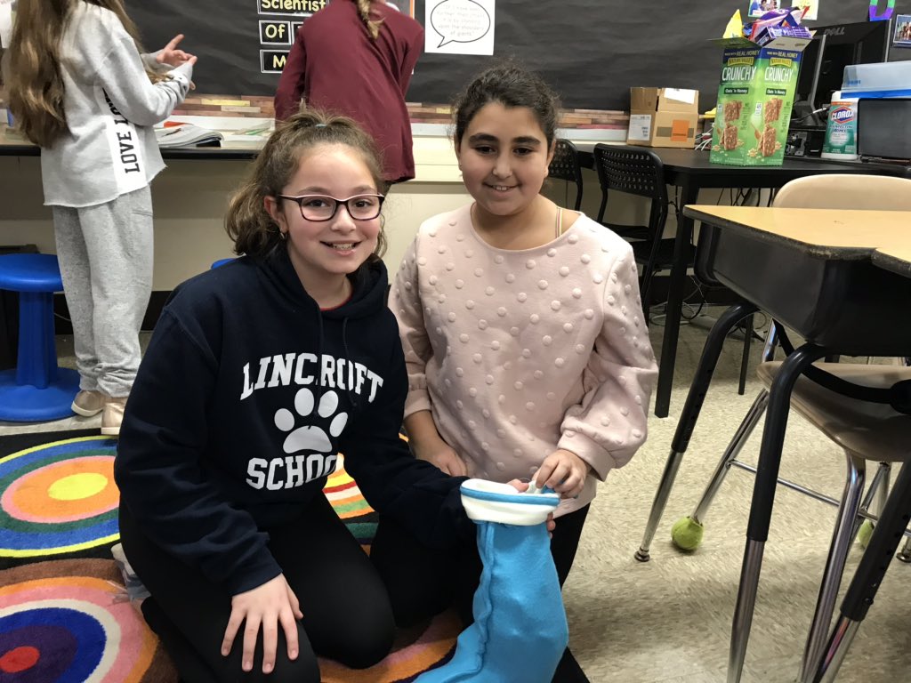 LincroftFab5's tweet photo. So proud of my students for collecting items for Stockings for Soldiers! We are sending 7 stocking filled with supplies! #supportingthetroops #showinggratitude @DanImbimbo @LincroftSchool https://t.co/oR5rUst9bB