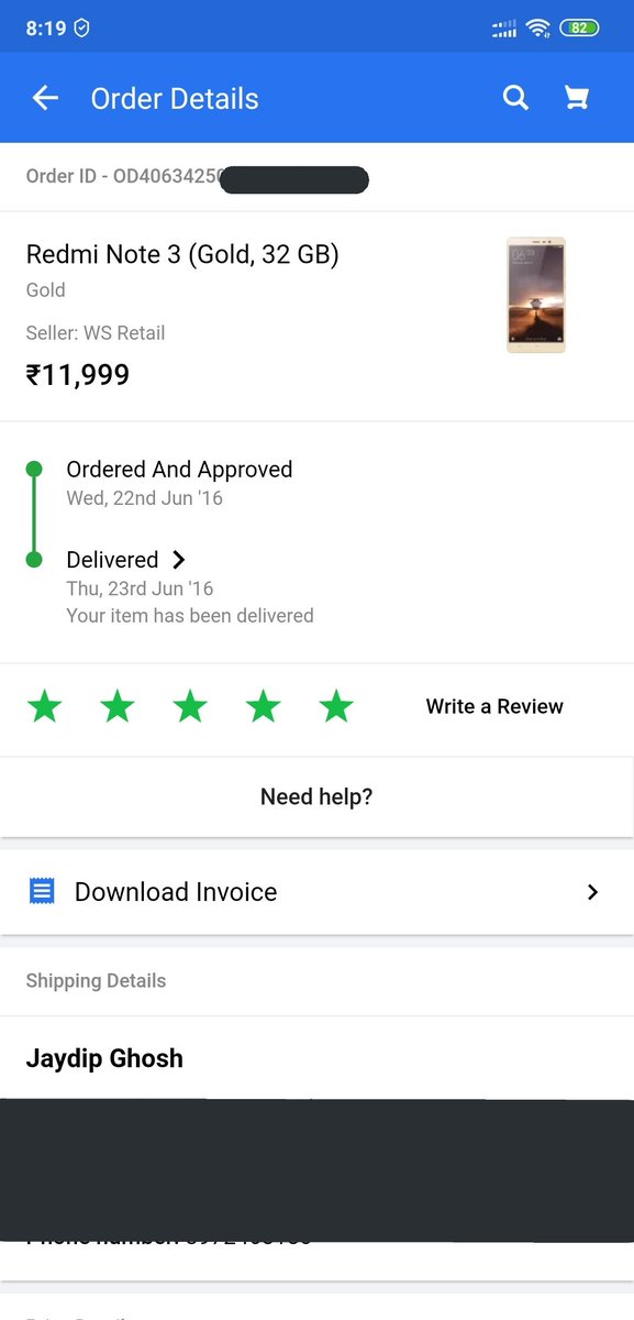 JaydipGhosh4's tweet photo. Almost 3.5 years still perfectly working. Who never saw the light of service center. My Redmi Note 3 never let me down. Perfect ex. of #QualityWithMi
@manukumarjain @hawkeye @r0user @bhavyamaniar @Nisar_1987 @rohitghalsasi
Still as good as new. My 1st love RN3 ๐๐ https://t.co/iSaZBPNKyC