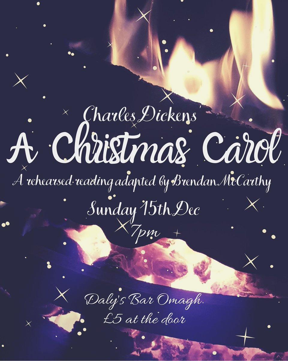 Next up... 'A Christmas Carol' 
#omagh #achristmascarol #rehearsedreading