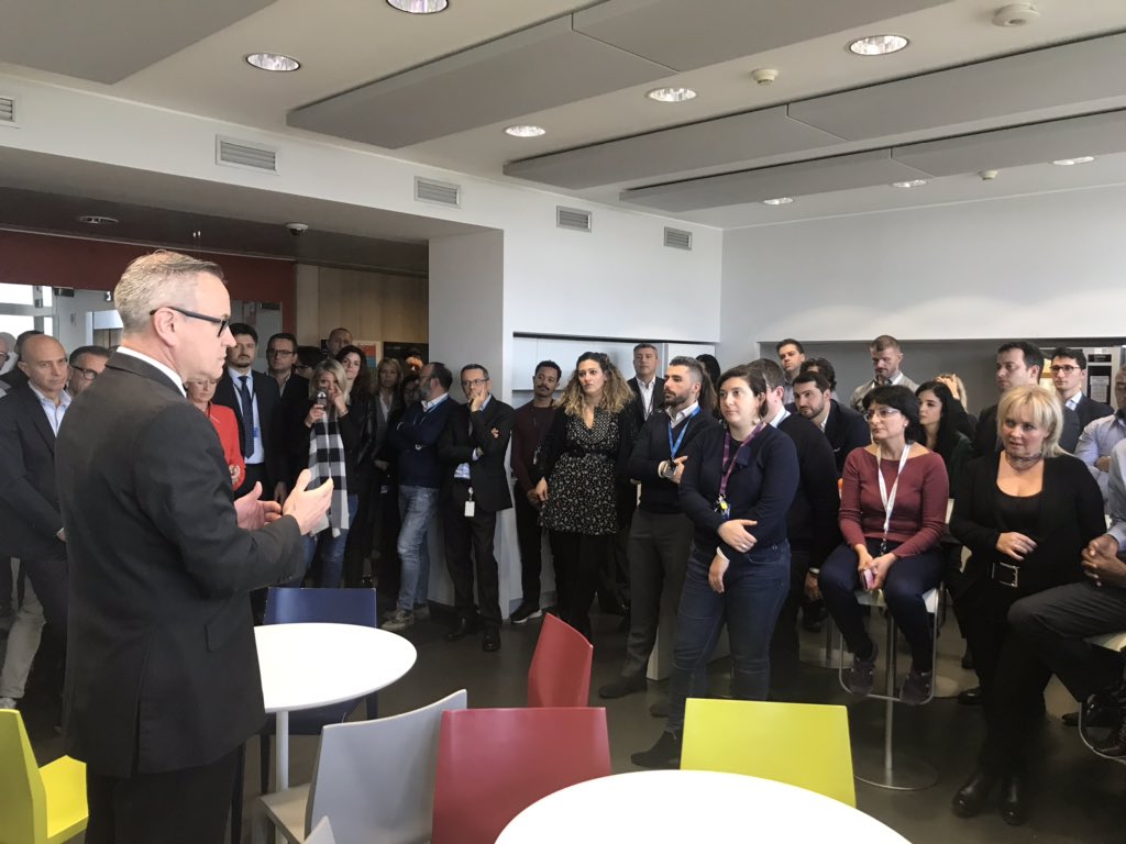 CalviCaterina's tweet photo. Last week in Milan we got the pleasure and honour to have our EMEA President in Milan, talking about our vision and strategy on how we lead digital transformation with our phenomenal multi-cloud offering#Thank You EMEA Management Team #Iwork4DellTechnologies https://t.co/Y5oIKocbik