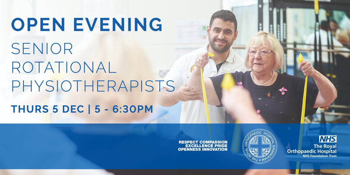 If you're interested in developing your Physiotherapy career in a centre of excellence, then come and find out about the opportunities at The Royal Orthopaedic Hospital. Register for free here eventbrite.co.uk/e/royal-orthop…