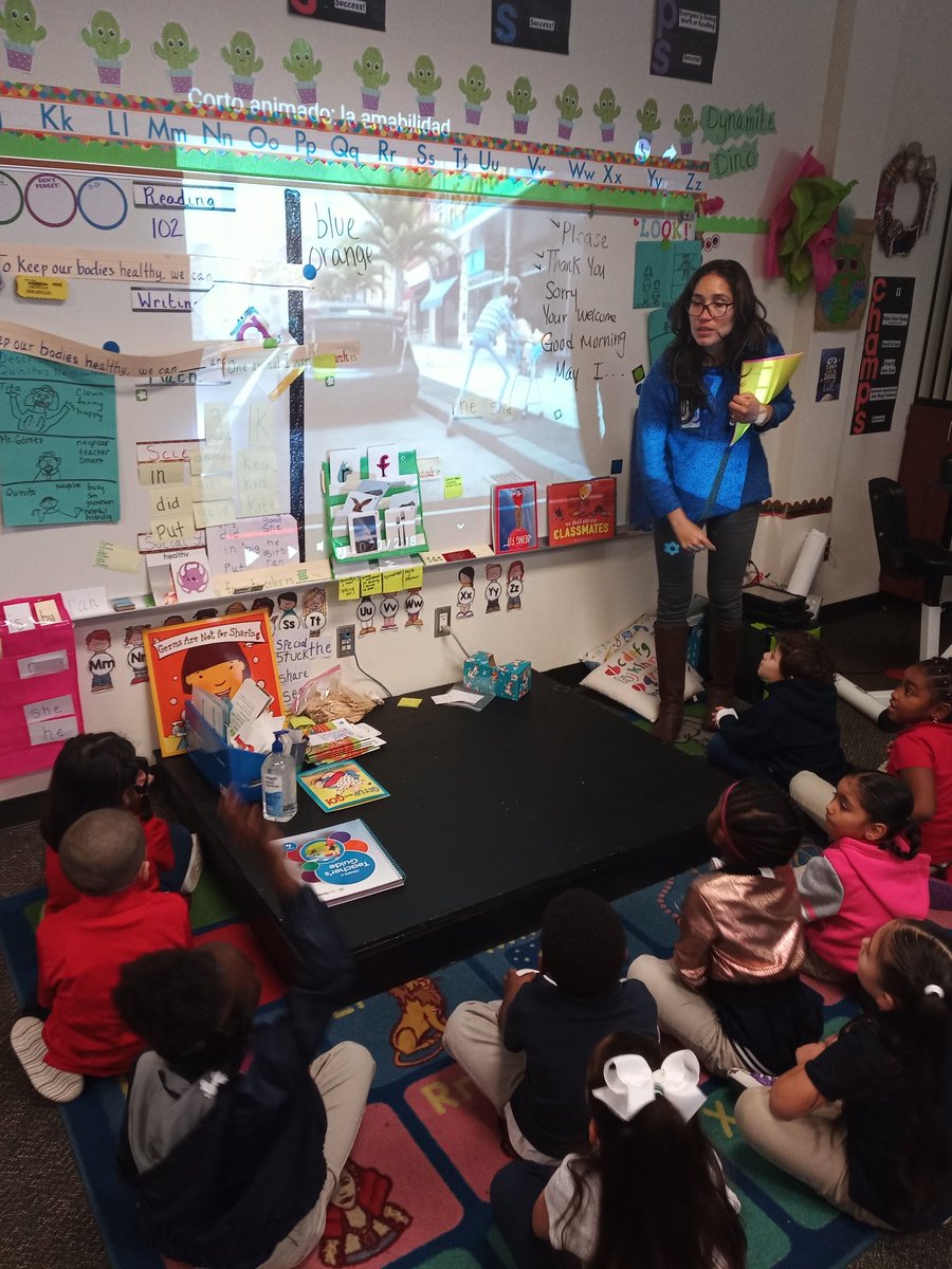 TCurtis1920's tweet photo. Thank you Ms.Ocasio for coming by and teaching a lesson on kindness and manners. Perfect lesson to start the holiday season right🙌 !!!! @AliefISD @Aliefsneed @SneedESLibrary #aliefleads #kinderrocks #curtiscrew #curtiscares https://t.co/fMMCQuPlSb