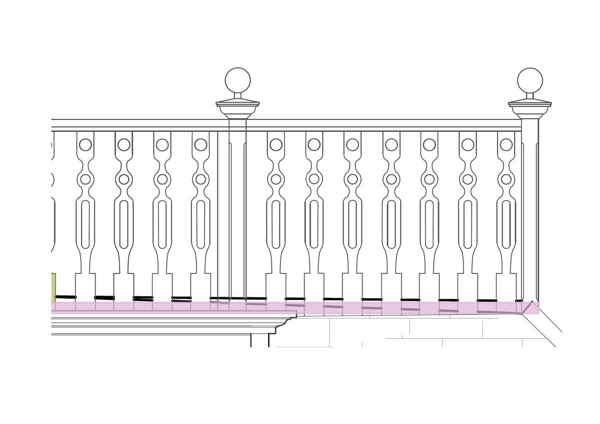 Rosslee1's tweet image. Meanwhile in our #joineryworkshop… A mock template for client approval of balustrade &amp;amp; handrail for #Fleetwood Mount Pavillion Building @wyrecouncil