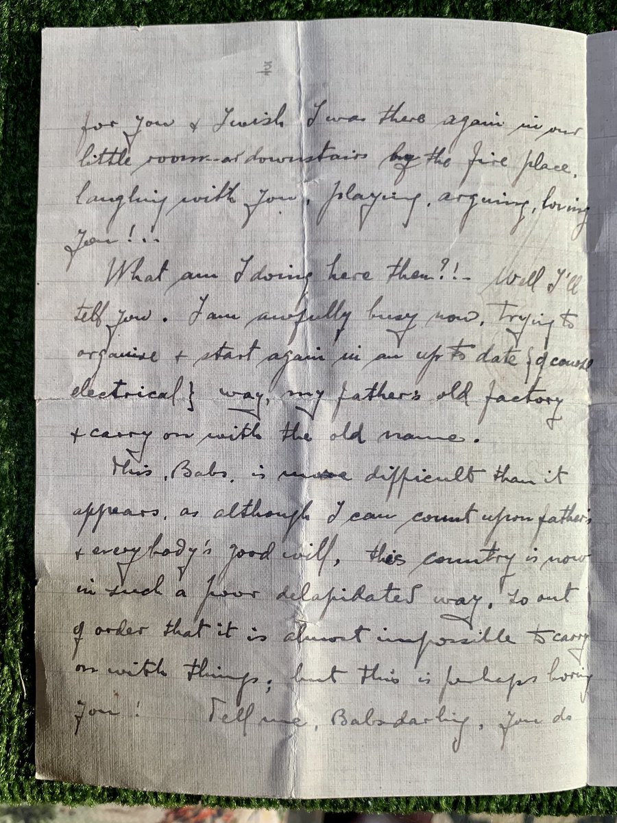 “Now that I am away, those boys have at last had a chance and carried you… I dare say those motor-bykes & what nots could not be resisted...Still my violin is there near you; & perhaps sometimes you will see me if you hold it? …Have you got a piano in the house?”Poor Manoel