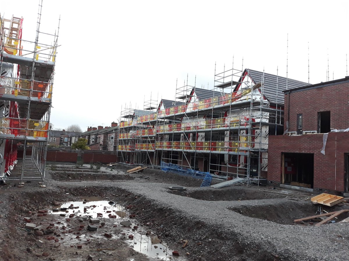Great progress on our new 3 and 4 bed affordable homes in the Whalley Range/ Moss Side area.  Not long now - coming soon in Spring 2020!  For more info contact buy@msvhousing.co.uk #affordablehomes #firsttimebuyer