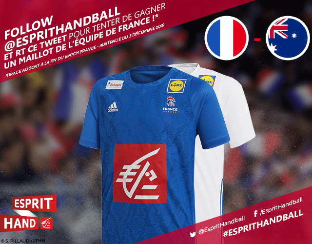 EspritHandball's tweet photo. #VousEtreUtile 
C'est parti ! 😃   
Follow + RT pour tenter de gagner le maillot de @FRAHandball à l'occasion de #FRAAUS ! 
#EspritHandball https://t.co/6U1XQvqATc