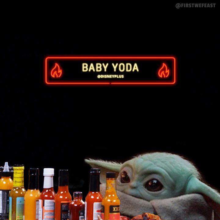 Next up on #HotOnes we got Baby Yoda vs. The Wings of Death 🔥💀