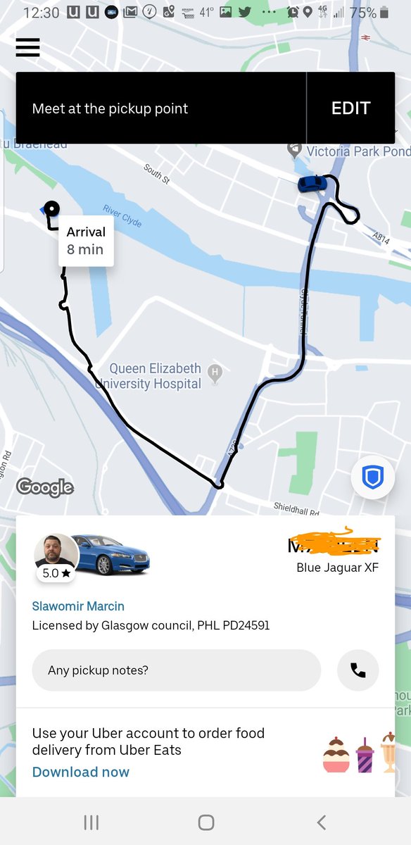 Lake_Prairie_Ag's tweet photo. Uber in GB, get picked up by a Jaguar! https://t.co/wu7RC3HSZH