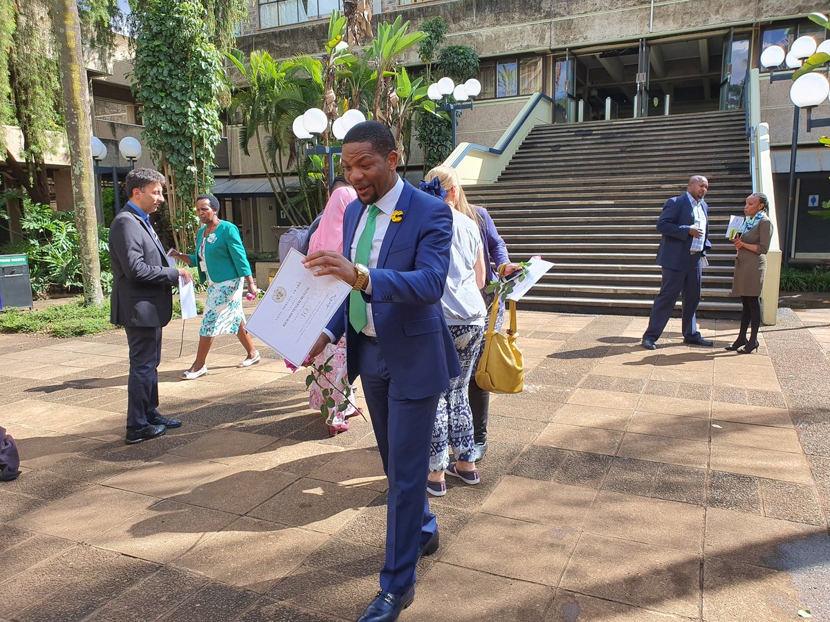 RichardMunang's tweet photo. I am so humbled to have today received the @UN Long Service Award in recognition of 10 years of dedicated service to the United Nations @UN @unep in support of its goals and mandate. Thank you all so much for your encouragements, without which this couldn't have been possible https://t.co/h1RTFvFNEz