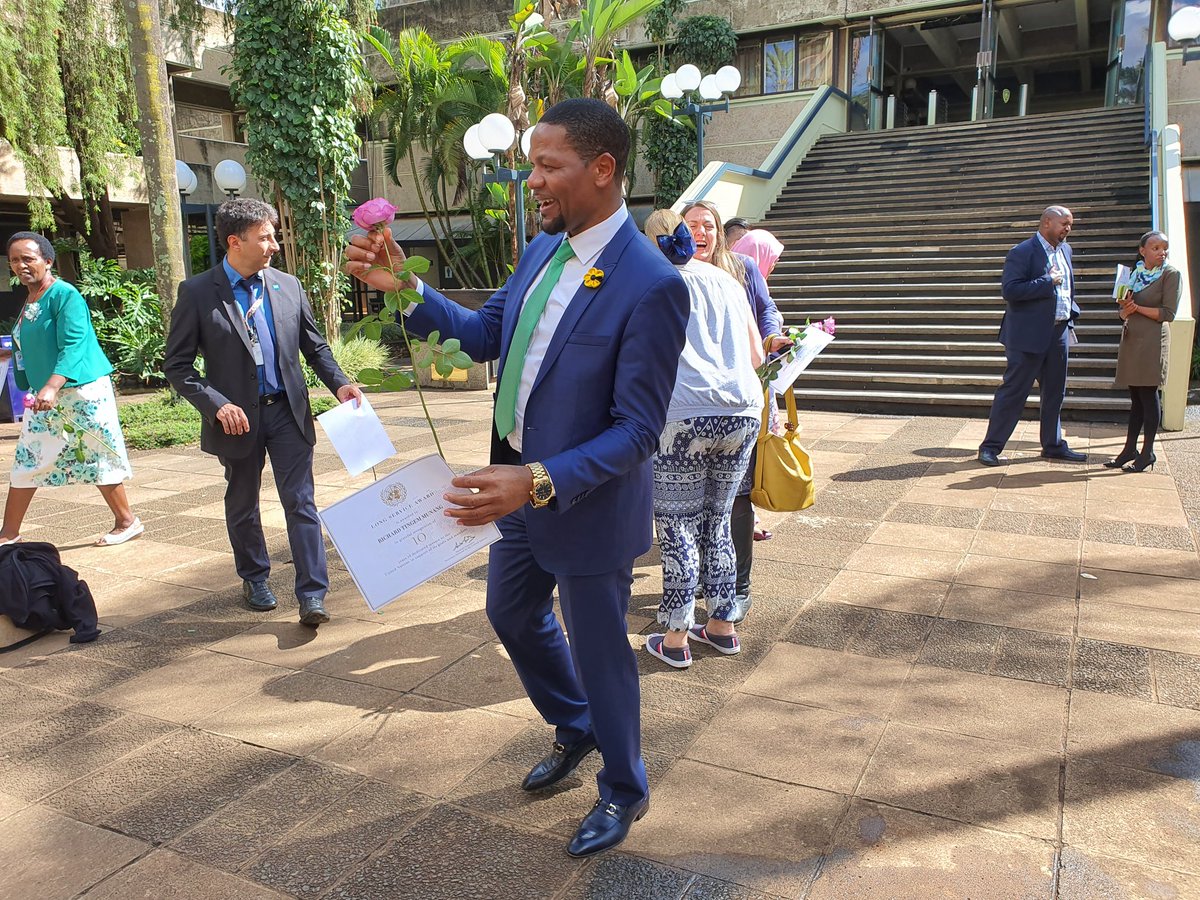 RichardMunang's tweet photo. I am so humbled to have today received the @UN Long Service Award in recognition of 10 years of dedicated service to the United Nations @UN @unep in support of its goals and mandate. Thank you all so much for your encouragements, without which this couldn't have been possible https://t.co/h1RTFvFNEz
