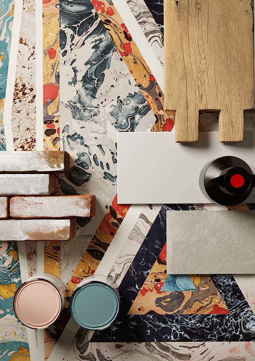 LozziSrl's tweet image. Composizioni geometriche iconiche ispirate alle carte marmorizzate.
#Araldica #FedericoPepe #CEDIT #Gres