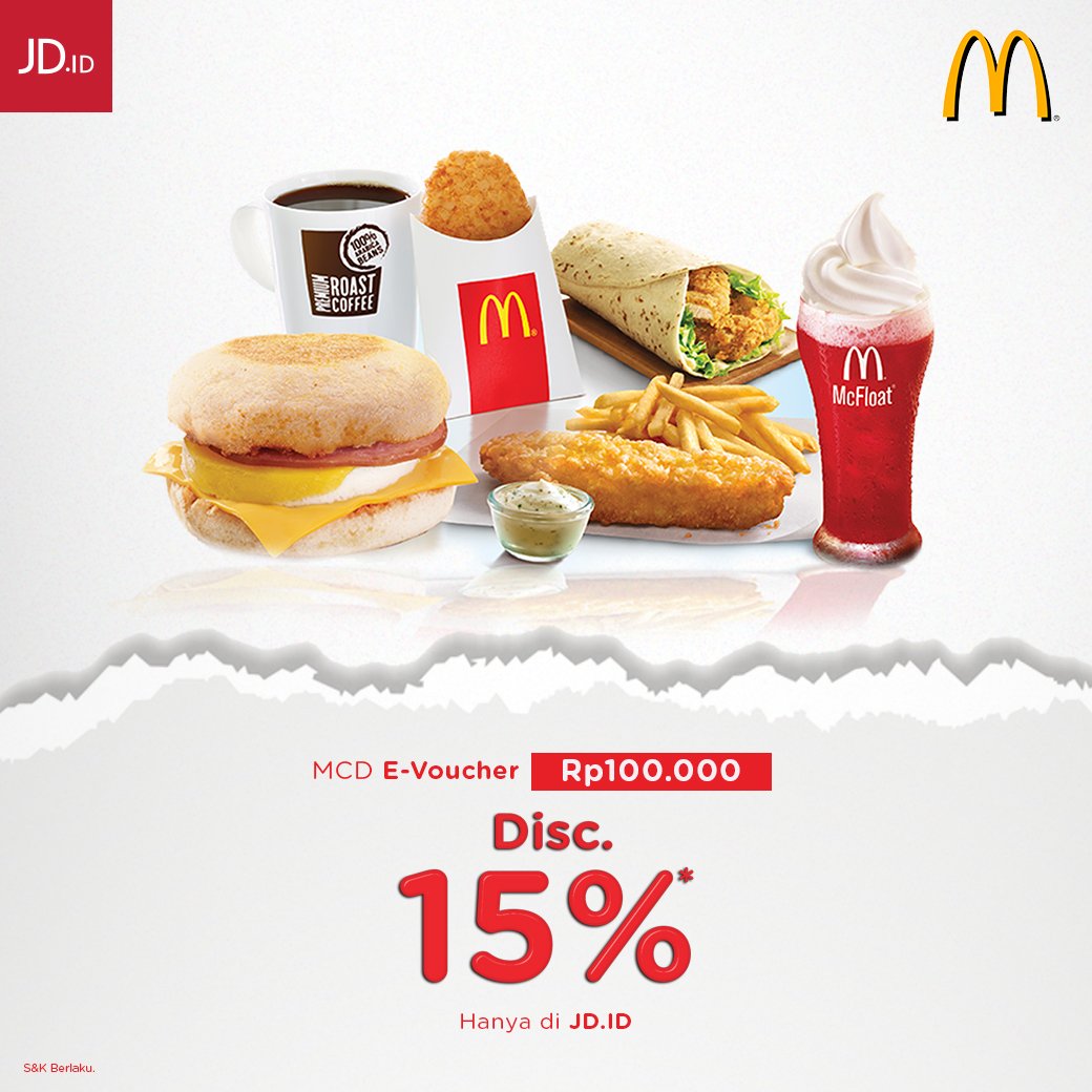 JDid's tweet photo. Setuju kan kalau pulang kerja langsung di temenin makanan yang enak! Biar lebih hemat beli voucher di https://t.co/PGPuz3CgxA π sekarang ada DISKON 15% untuk kamuπ
Beli vouchernya di https://t.co/7lZCE7FV7B β€
.
#jdid #dijaminori #semangatori #sebutjdid #sebutjdid1212 #mcd https://t.co/5JIcq1fem1