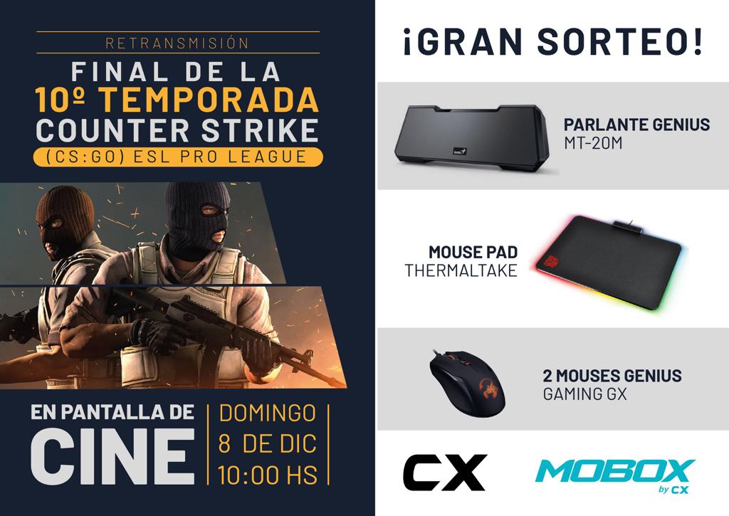 nerdsxaccidente's tweet photo. Este domingo pueden vivir la fnal de temporada del #csgo en el cine Nuevo Monumental
El pase incluye de todo y participan en un tremendo sorteo!
LA FINAL EN UNA MEGA PANTALLA DE CINE!!
#counterstrikego #esport #soreogamer #gaming #progamer #bitlaw #nuevomonumental https://t.co/TR0eiXZS2k