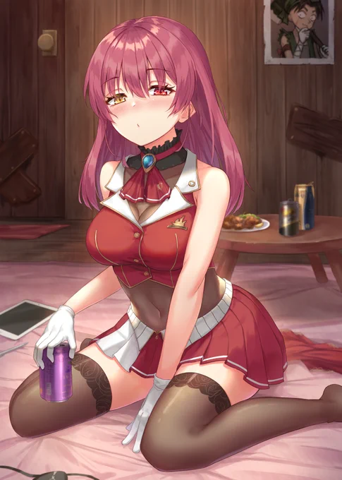 酔っぱらってほどいた船長
#マリンのお宝 