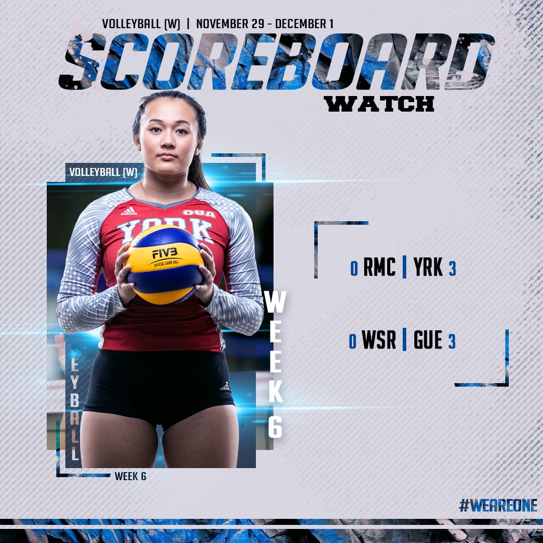 OUAsport's tweet photo. The fall 🏐 schedule is now complete, but the @yorkulions and @guelph_gryphons made sure to wrap it up in fine form with a pair of weekend sweeps! 👀

📸 @MPHcentral 
#WeAreONE | #QuestForTheCup https://t.co/zYzXhof3Os
