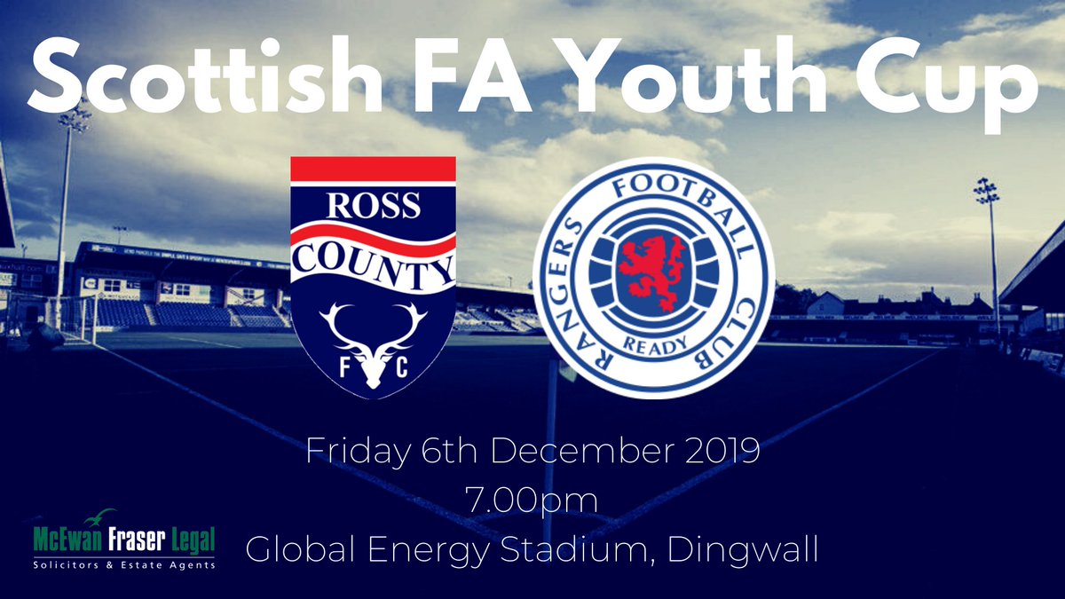 RossCounty's tweet photo. Don't miss your football fix this weekend. Join us on Friday Night for the Scottish FA Youth Cup... https://t.co/2FWXNQcDb6