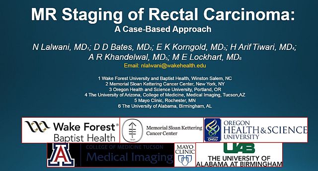 wakehealthDR's tweet image. Dr. Neeraj Lalwani (@RadGeek) and colleagues will discuss the role of MRI in the accurate staging of rectal carcinoma and use illustrative cases to demonstrate pearls and pitfalls today at 12:15pm in the GI Community Learning Center (Station #14). 

#RSNA19 #WakeRSNA