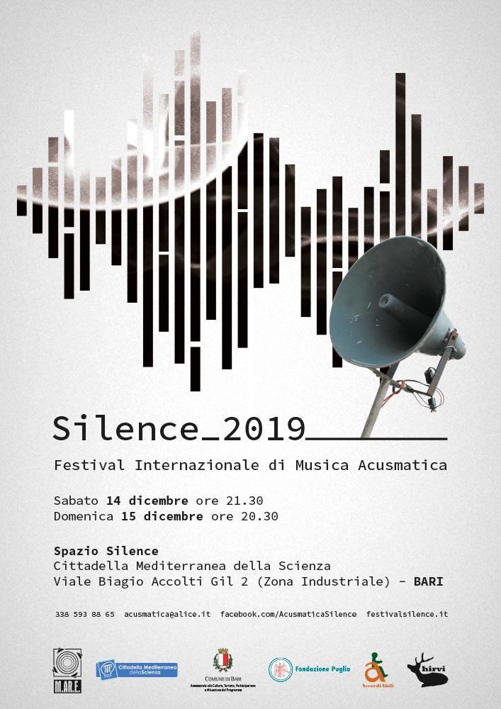 【お知らせ】

12/14〜15の二日間にわたりイタリアで開催される国際電子音響音楽フェスティバル「SILENCE」にて、hirviが「奈良 町家の芸術祭はならぁと2017」にて発表した作品『Blinded Waves』（抜粋）がプログラムされました。在欧の方は是非。

festivalsilence.it