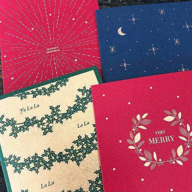baltimoreprints's tweet photo. New Risograph printed holiday cards in ✨gold✨ink! Available online right now 15% off or at the @charmcitycraftmafia Holiday Heap next Saturday, Dec. 9th! 10-5, 2640 St Paul St.
.
.
.
#charmcitycraftmafia #holidayheapsneakpeeks #holidayheap2019 #risog… https://t.co/MF70IcYtB2 https://t.co/Turzxu2Ca4