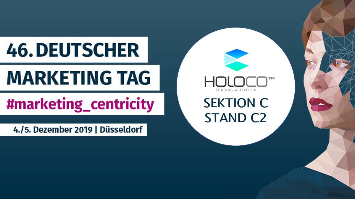 Wir freuen uns darauf Euch unsere interaktiven holographischen Präsentations-Lösungen auf dem #DMT19 des <a href="/dmv_tweets/">DMV</a> zu zeigen! Ihr findet uns in Sektion C Stand C2! #interactive #hologram #CustomerExperience #innovation
