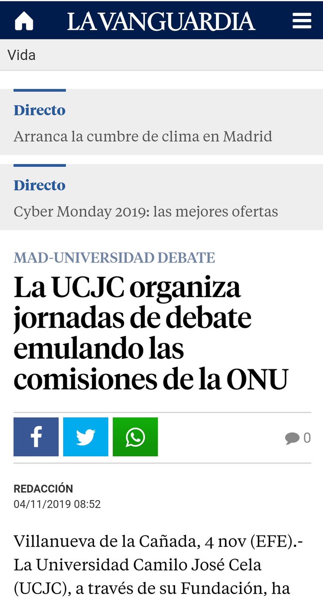 MiMUN_UCJC's tweet photo. ¿Sabías que la V Edición de MiMUN ha tenido repercusión en varios medios de prensa digital? El país, el economista, la vanguardia... Encuentra todos los links a las noticias en nuestro blog https://t.co/WpX55khOp8 https://t.co/5sOiAHFAio