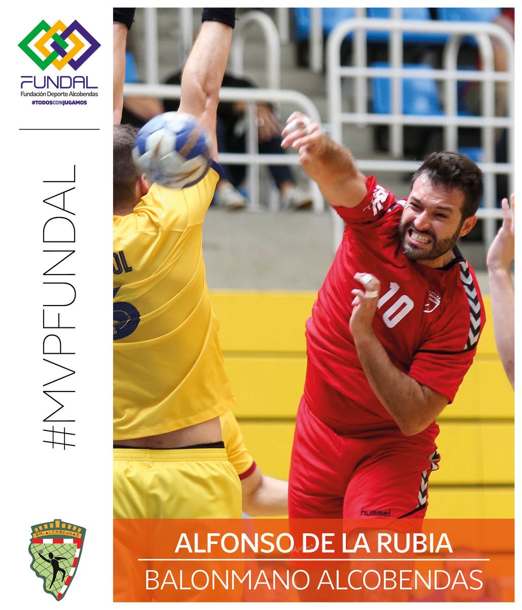 Fundalcobendas's tweet photo. @cbalcobendas Pese a los 7 tantos de Alfonso De la Rubia el @bmalcobendas no pudo hacerse con la victoria, el #MVPFUNDAL esta semana es para él. https://t.co/LnKBdVcAiv