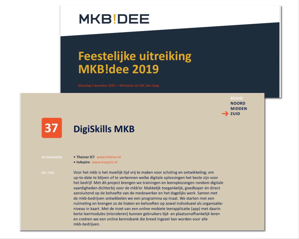 InAspire_BV's tweet photo. Samen met @theinerict op weg naar @MinisterieEZK voor de uitreiking #MKBIdee. #DigiSkillsMKB #digivaardig #euserskills https://t.co/pEqTWMJjav