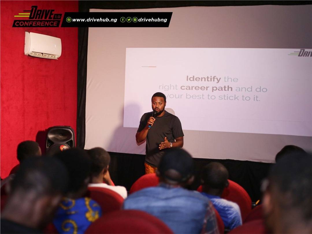 aceccommunity's tweet photo. Mark Edomwande speaking on the topic: "Understanding the various career Paths in this Ever - Evolving Industry" during the tech session of the Drive Conference
.
#driveConference #drive2019 #drive #python #javascript  #programming #web #reactjs #java #oracle #softwaredeveloper https://t.co/Sf0AHa2FTM