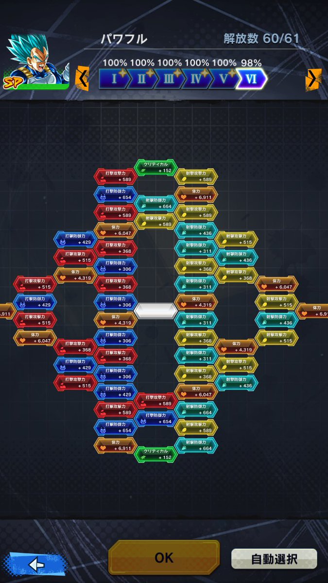 新人ゲーム実況者まこっちゃん A Twitteren 緑ブルーベジータ育成完了 ドラゴンボール ドラゴンボールレジェンズ