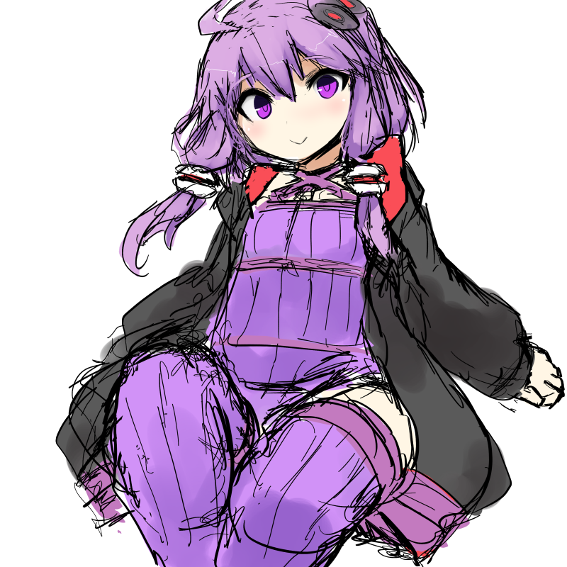 結月ゆかり 「ボイスロイドのゆかりさん1日1枚なにかしら描いていきたいものの今の筆の遅さだと厳」|ねおしののイラスト