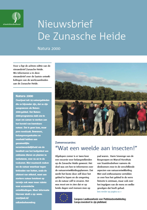 Nieuws over laatste ontwikkelingen betreffende de werkzaamheden op de Zunasche Heide lees je in de nieuwe nieuwsbrief: bit.ly/37TJGJf. En op de website: sallandseheuvelrug.nl/werk-in-uitvoe…