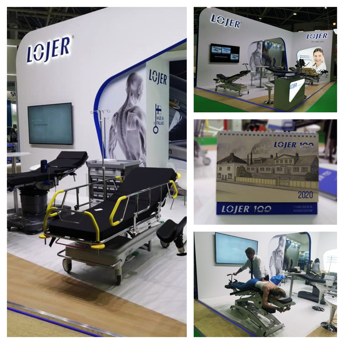 Vuoden loppu meinaa olla vähän kiireistä aikaa vientimessujen osalta: Lojer on tällä viikolla isolla panostuksella esillä Venäjän terveydenhuoltoviikoilla Moskovassa! За здоровье! #zdravo #здравоохранение2019