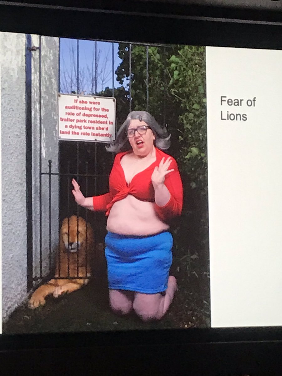 AngelaSheard6's tweet photo. . @hmorriscafiero weaponises the Internet styling herself as her trolls - ‘the Internet is not gonna protect these people.’ Important and mega- contemporary project fusing body image, tech &amp; digital decorum #Fastforward https://t.co/vTw4KNaE3E