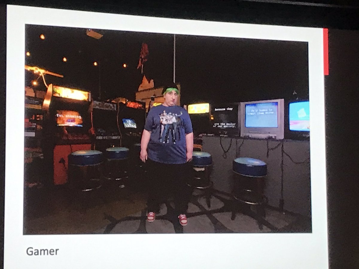AngelaSheard6's tweet photo. . @hmorriscafiero weaponises the Internet styling herself as her trolls - ‘the Internet is not gonna protect these people.’ Important and mega- contemporary project fusing body image, tech &amp; digital decorum #Fastforward https://t.co/vTw4KNaE3E