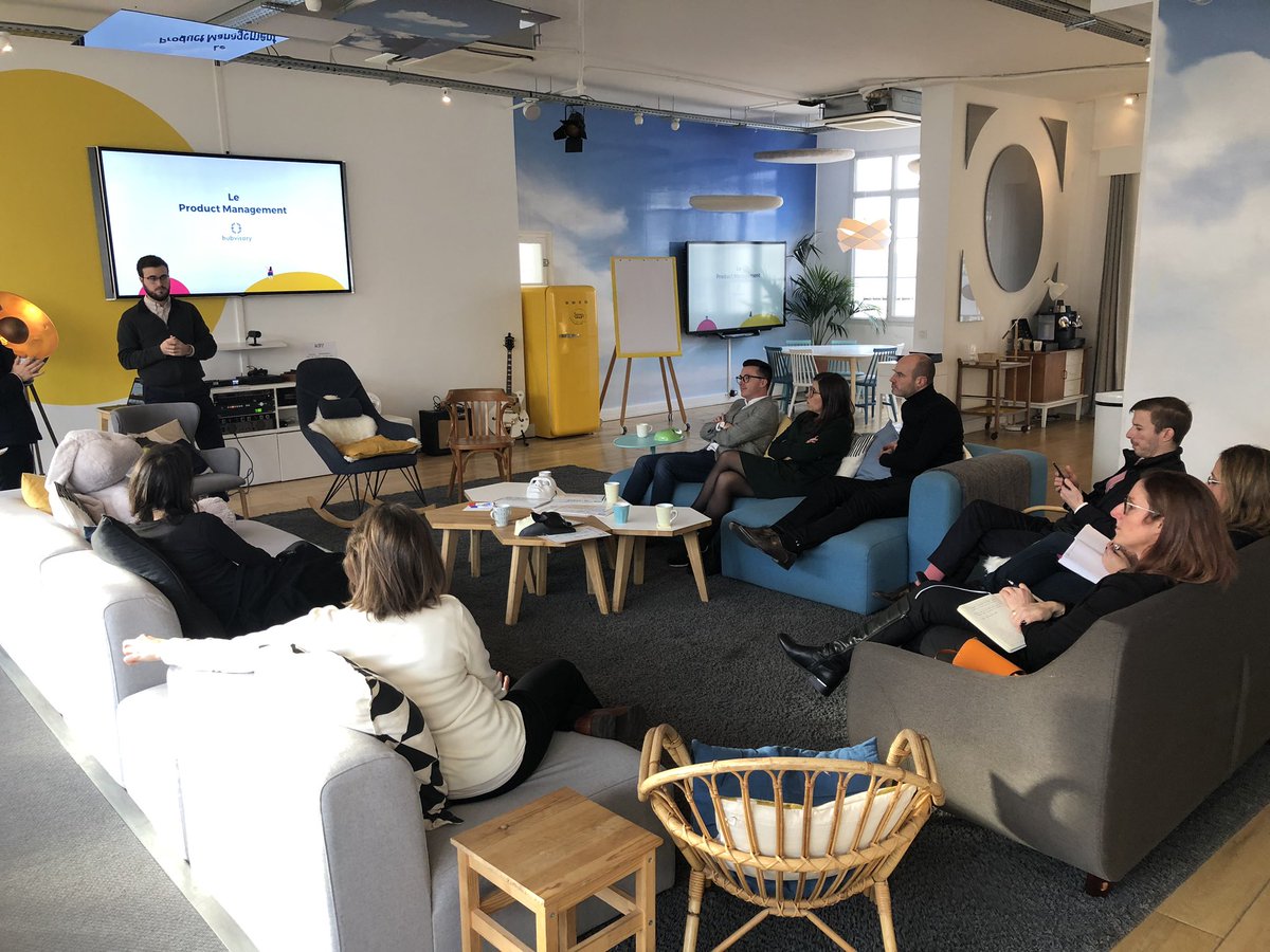 Next step : découverte du métier de #ProductManager par <a href="/hubvisory_fr/">Hubvisory</a> 
#LEX #Innovation @EoviMcd @GroupeAesio