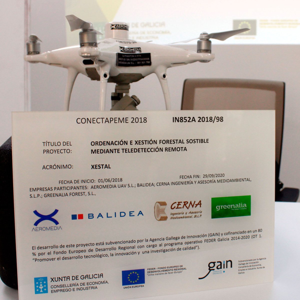 balidea's tweet photo. Nuestro proyecto #Xestal es #innovación para la gestión forestal sostenible. Hemos presentado su estado actual.
Desarrollado con CERNA, @aeromedia1 y @Greenalia_es
Cofinanciado por la @axenciaGAIN.
#DRON #sostenibilidad #gain #conectapeme 👉 https://t.co/9HIhD8TaMv https://t.co/4Dn6OLildL