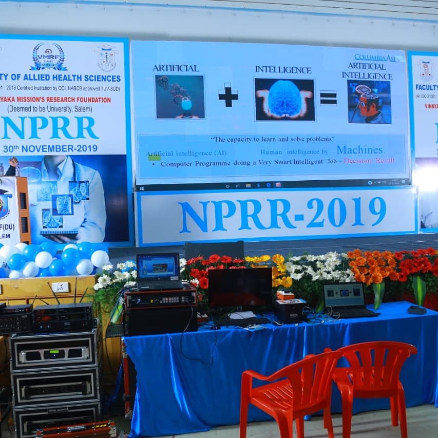 SahsVmrf's tweet photo. School of Allied health sciences VMRF Du organized International conference on NPRR-2019. https://t.co/aXWC337lzu