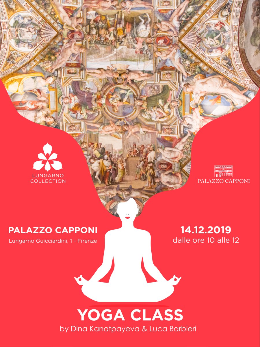 SAVE THE DATE!
Saturday, December 14th don't miss the appointment with our Yoga Class by Dina Kanatpayeva and Luca Barbieri in the splendid setting of Palazzo Capponi. ✨
#YogaClass #LungarnoCollection #LungarnoMoments