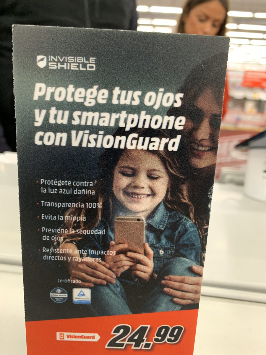 DrErnestPereira's tweet photo. Lamentable @MediaMarkt_es. De verdad este protector de pantalla evita la miopía y el ojo seco?? Por favor eviten esta publicidad engañosa 🙏🙏 https://t.co/xCAi67u4cm