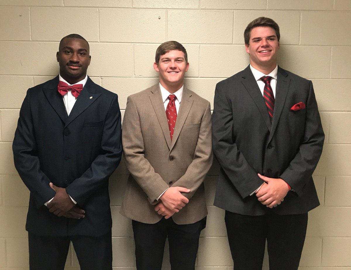 3 of our Warhorses are headed to the State Championship press conference in Columbia! #WARHORSESTRONG #TCB ⚡⚡⚡⚡