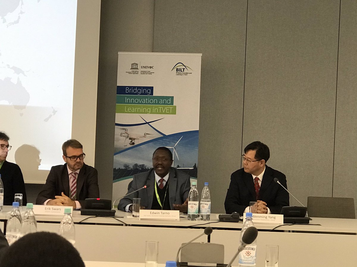 RVTTI's tweet image. Our Chief principal Dr. Tarno addressing participants of #UNEVOC Forum on Advancing learning and innovation in TVET taking place in Bonn, Germany.  #alit2019.